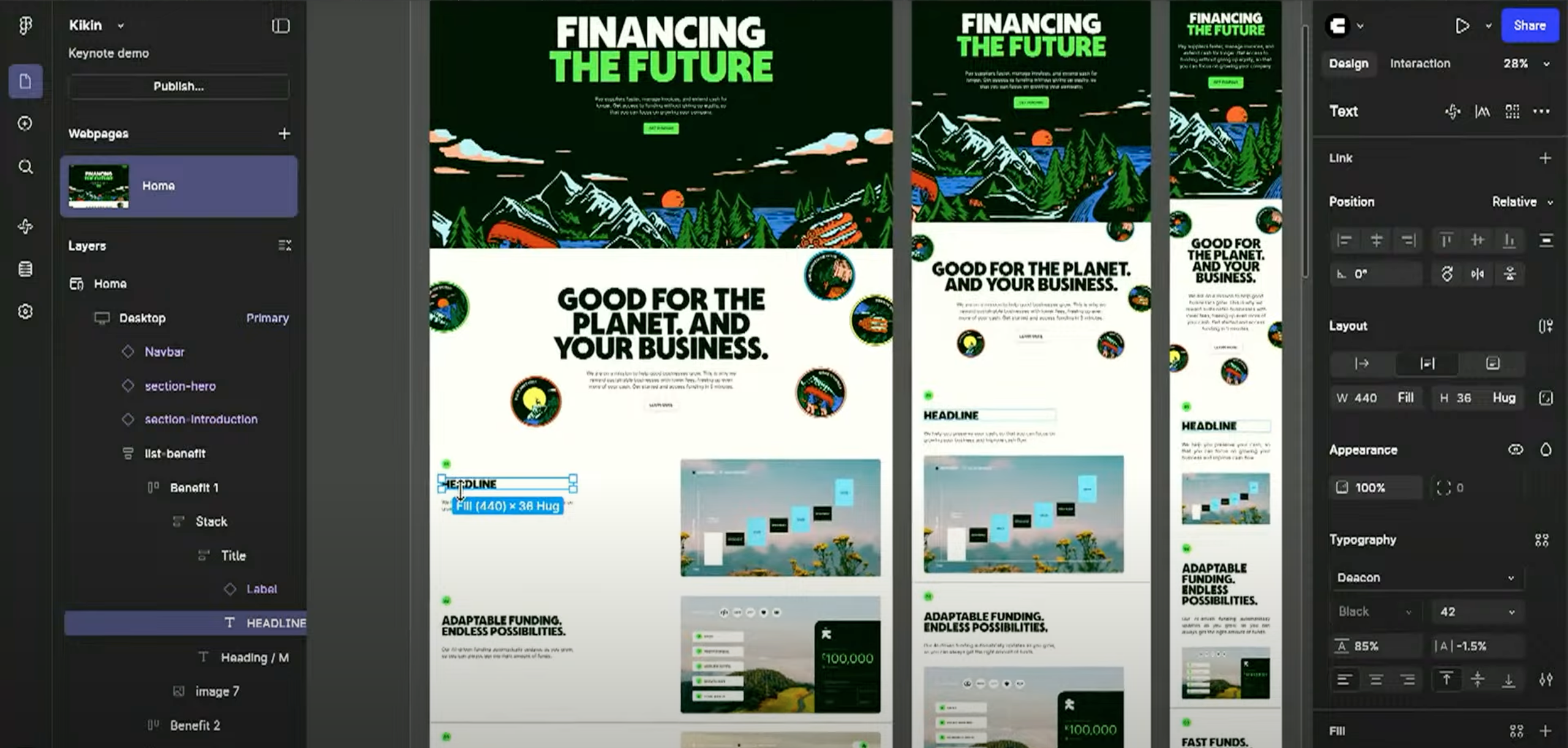 Logo on colored background