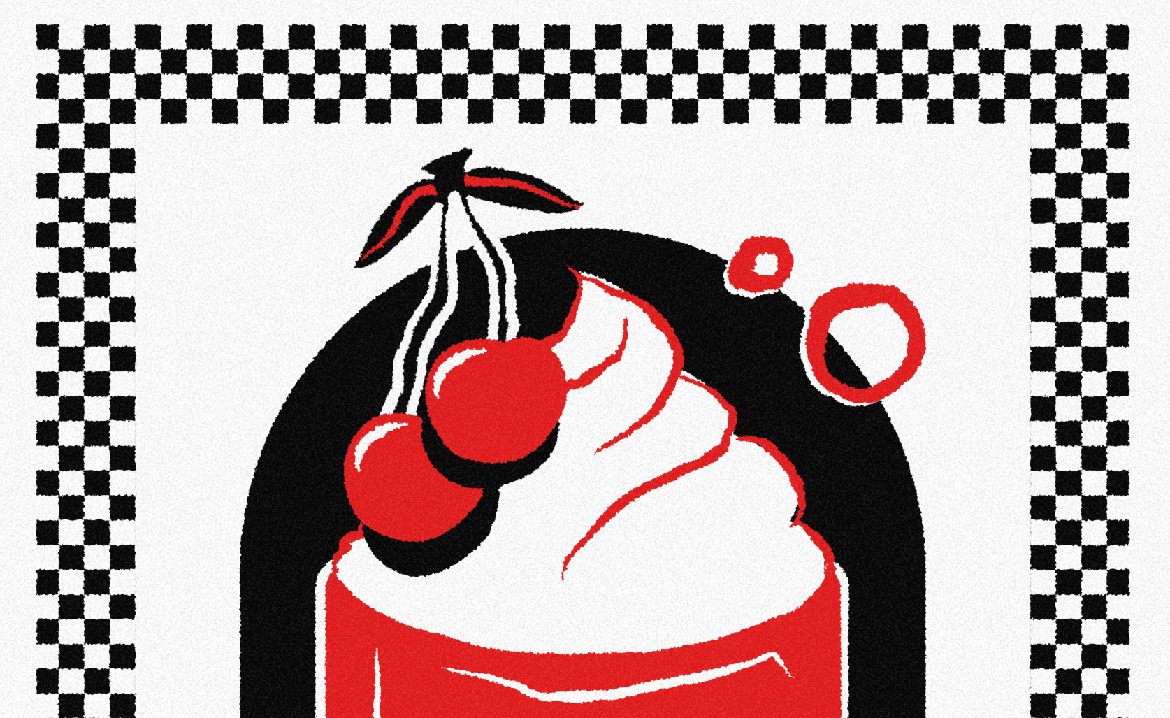 Logo on colored background