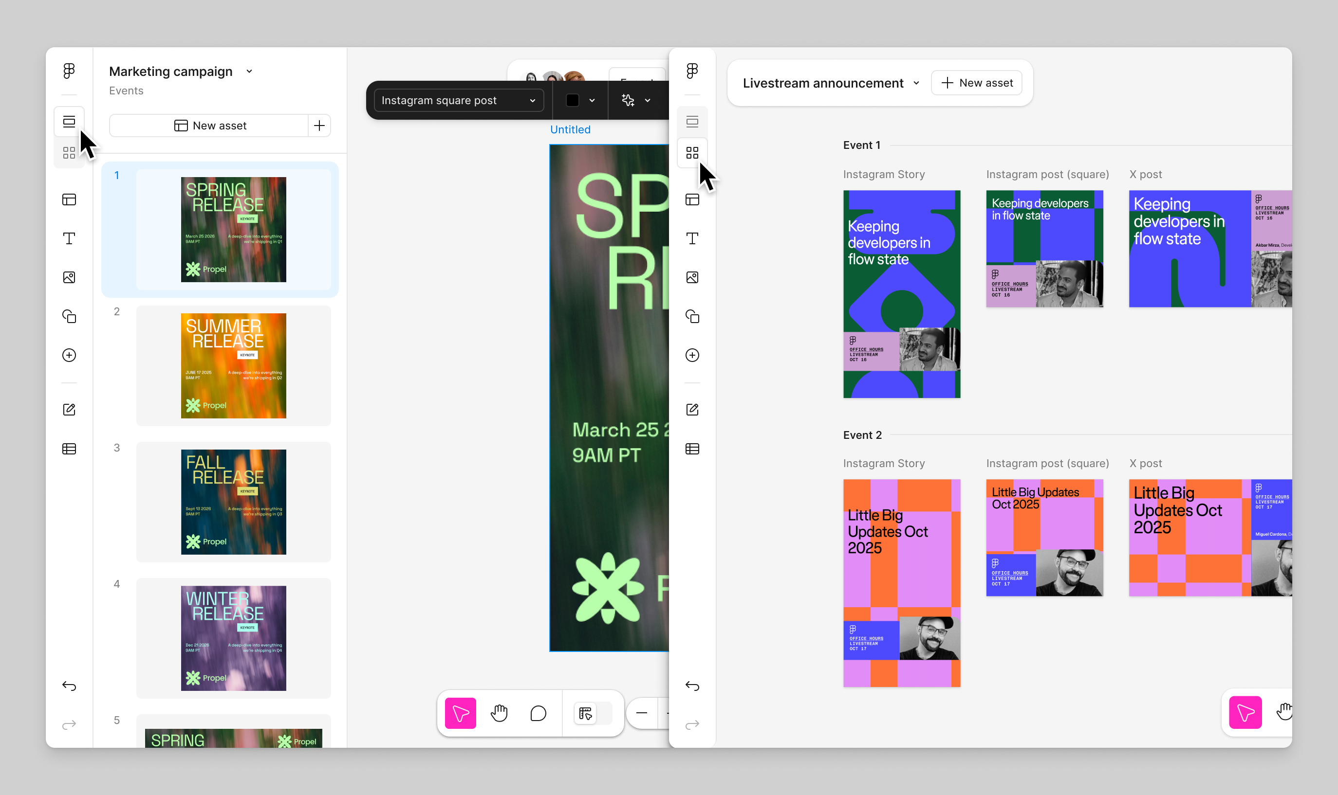 Logo on colored background