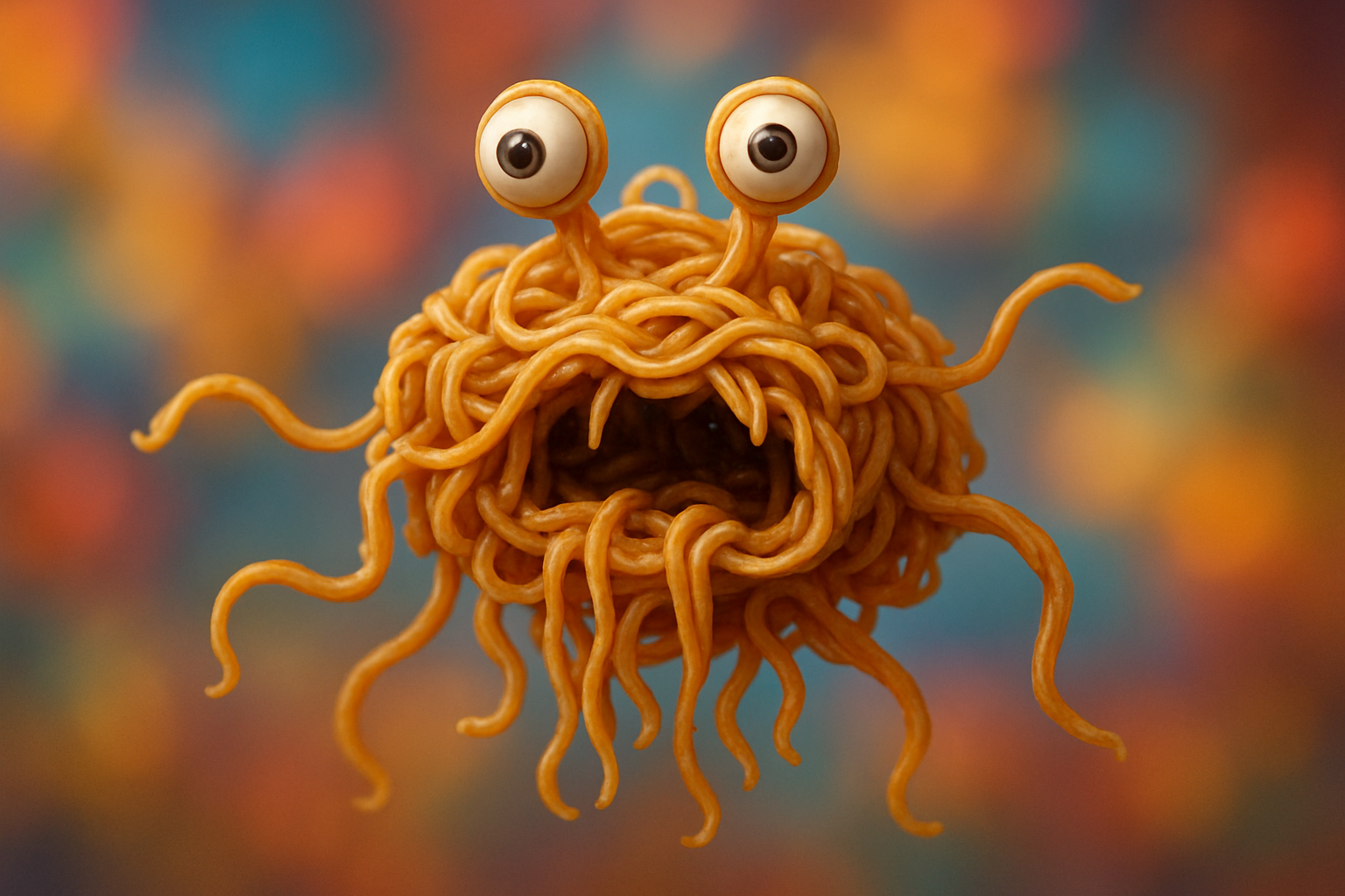 Logo on colored background